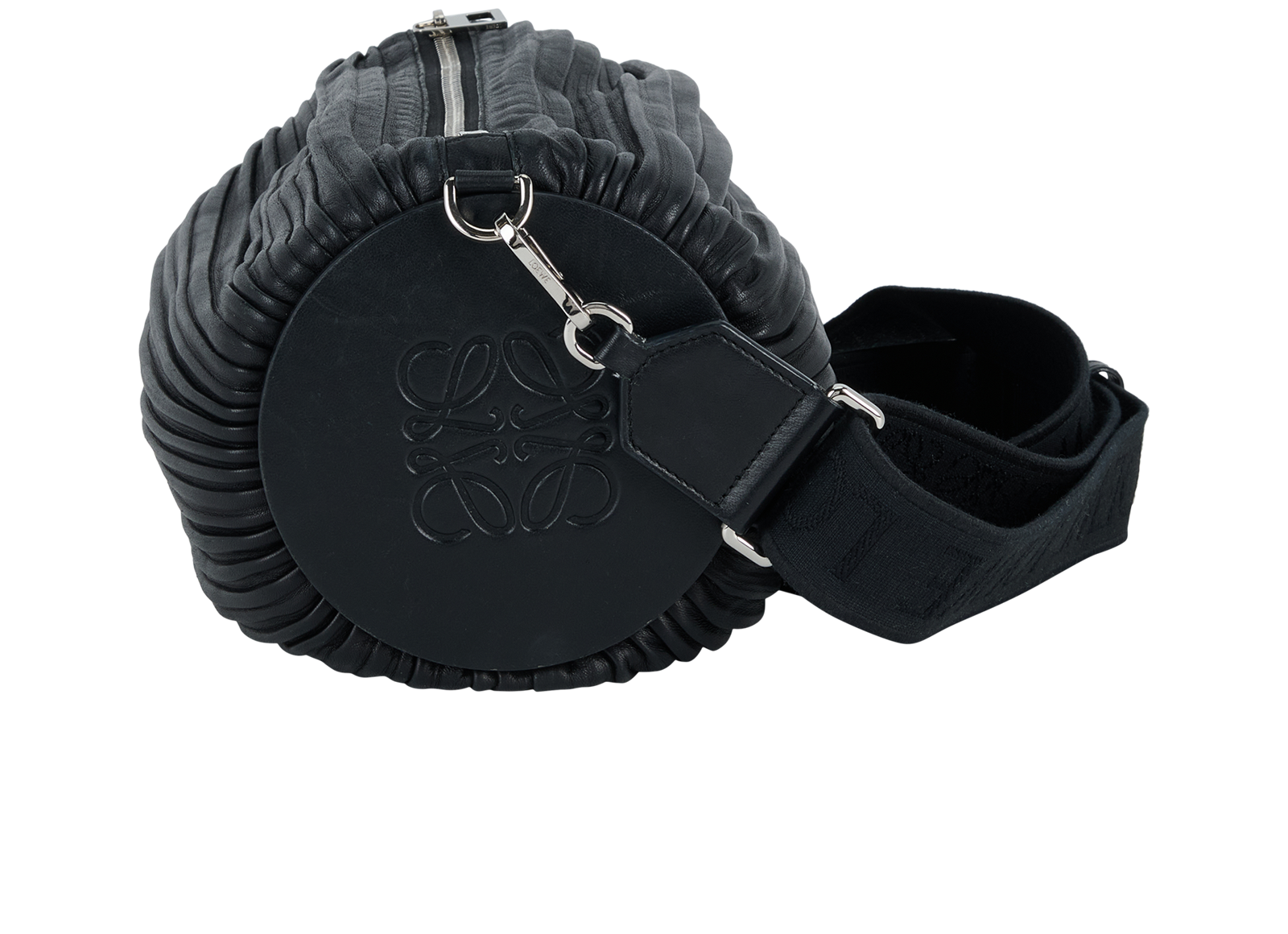 Bracelet Pouch Crossbody Bag, &pound;695, Handbags, Black, Leather, Bottom view